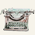 Vintage Typewriter Watercolor II